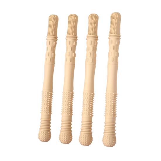 4 шт. силиконовая жевательная палочка, пищевая, без BPA, многоразовая, для снятия стресса, сенсорная, оральная, моторная, жевательная палочка, игрушка для особых нужд