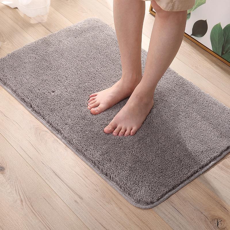 High-Pile Non-Slip Water-Absorbing Floor Mat for Kitchen & Bathroom