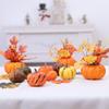 Halloween Foam Fake Pumpkins Maple Leaf Autumn Home Table Decoration Halloween Party Decor