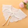 1pc Sexy Lace Fake Collar Shirt Shawl Flower Crochet Neckline Collars Women Detachable Collar Half Shirt Faux Collar Lace Fabric