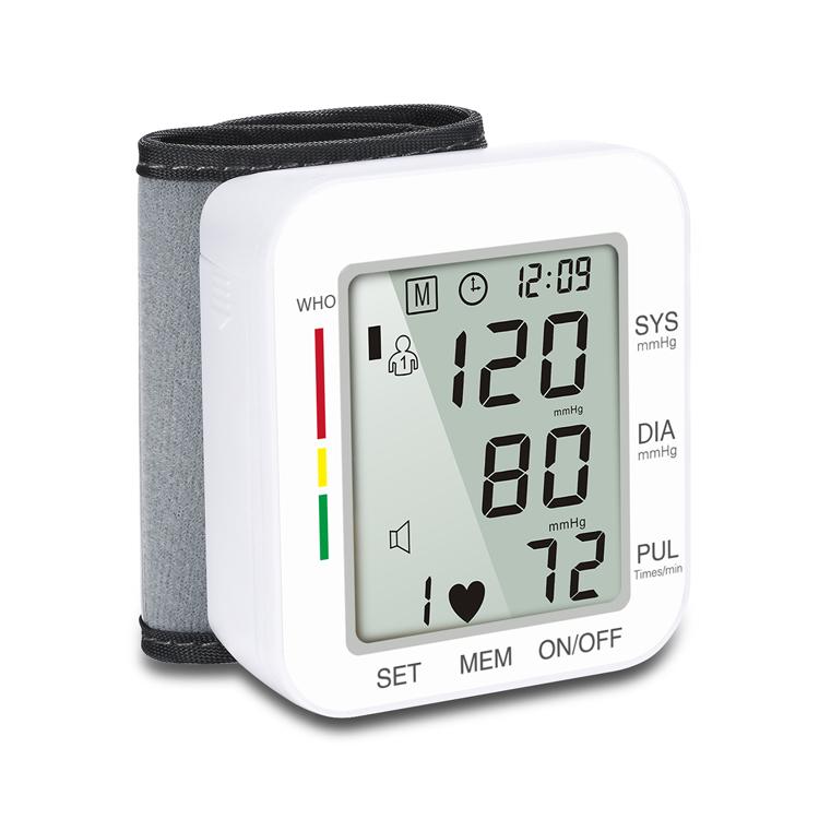 Blood Pressure Monitor Voice Cuff Wrist Tonometer Portable Measuring Arterial Pressure Automatic Sphygmomanometer Tensiometro