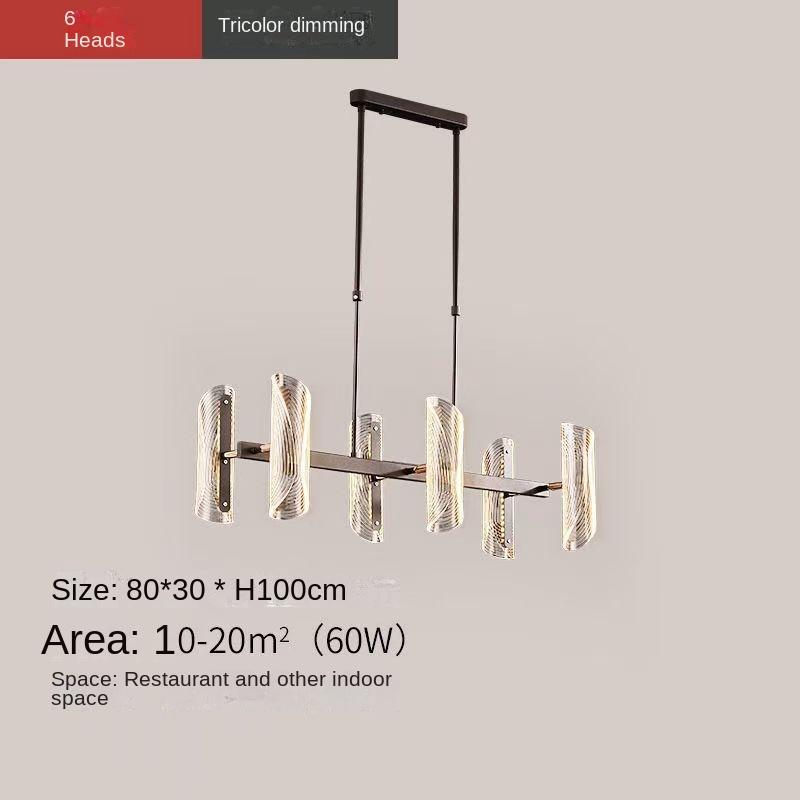 Modern Long Chandelier Living Room Dining Room Bedroom Minimalist LED Acrylic Chandelier