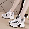 Women's Shoes 2024 New Autumn Wedge Platform Lace Up Casual Sneakers Fashion High Heels Breathable Comfortable Sport Shoes