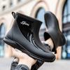 Модная обувь для воды, дождевая обувь, мужские короткие сапоги с утолщенной подошвой, рабочие короткие резиновые сапоги, мужская противоскользящая обувь, для рыбалки