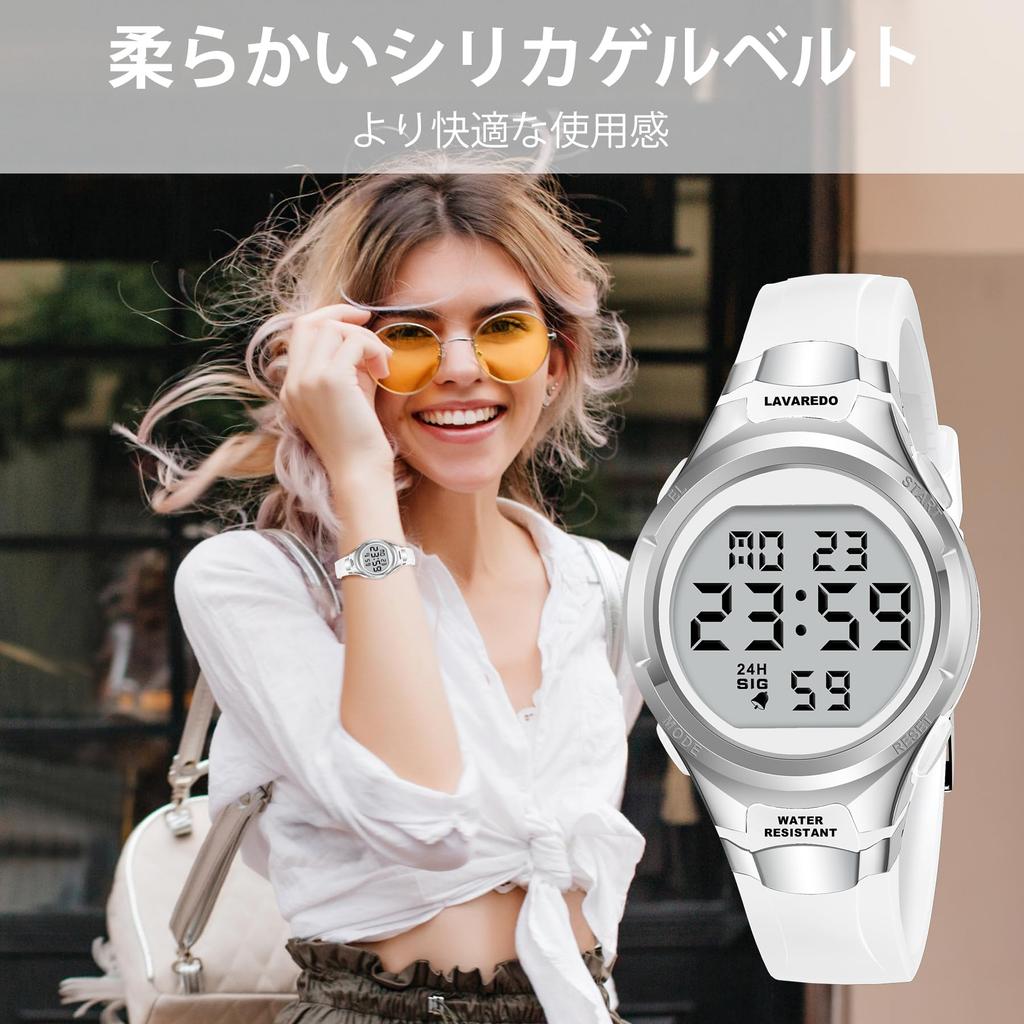 Цифровые часы для женщин, Спортивные часы, Многофункциональные, Дата, День недели, Будильник, Светодиодный дисплей, Водонепроницаемые часы, Для улицы, Простые часы, Стильные,