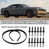 Для Dodge For Challenger 2008-22 Передняя панель бампер капот 1 шт. Резиновый уплотнитель 12 шт. Пластиковые заклепки 68051392AB Детали уплотнителя бампера автомобиля