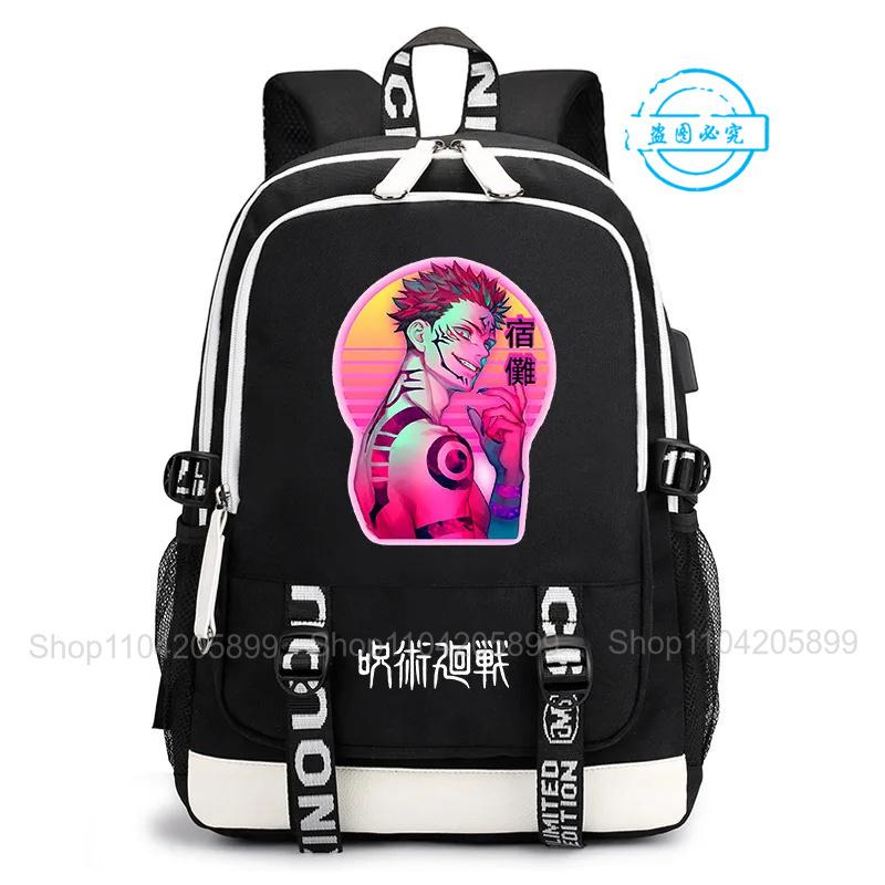 Рюкзак Jujutsu Kaisen Аниме Сатору Косплей Mochila Большая Вместимость Студенческий Мальчики Школьная Сумка Мультяшный Ноутбук Путешествия Rucksack Подарок