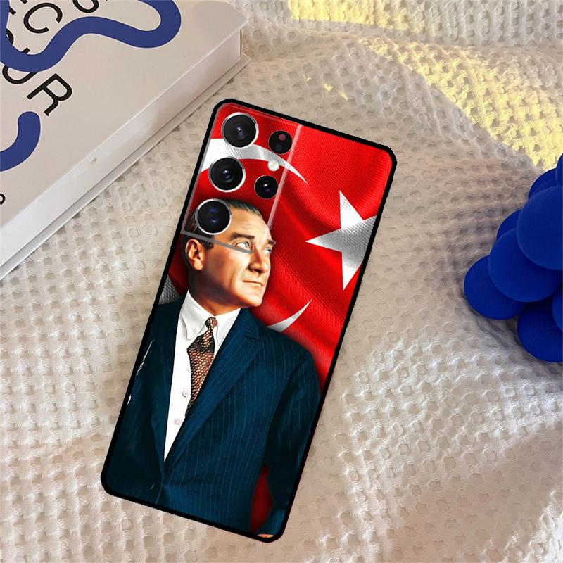 Турция Мустафа Кемаль Ататюрк Чехол для телефона для Samsung Galaxy S24 S25 Ultra S9 S10 S20 S22 S21 Plus S23 FE Защитная крышка