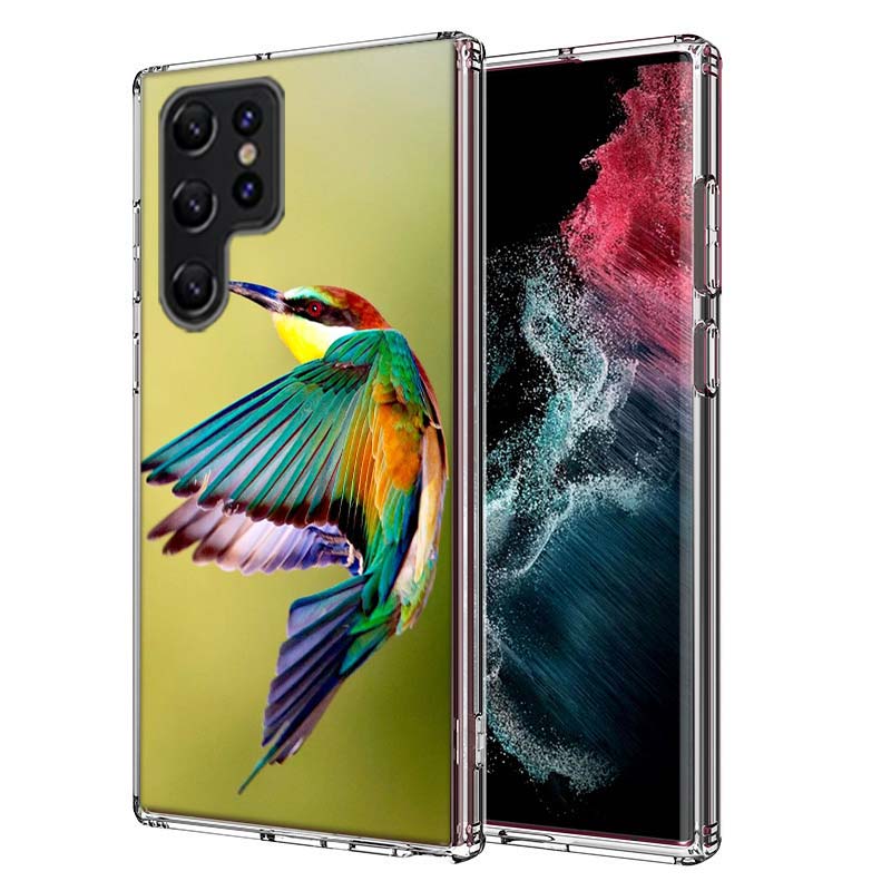 Hummingbird Capa Phone Case For Samsung S26 Ultra S25 Edge Galaxy S23 S21 S20 S24 FE S22 S10 Plus Cover Clear TPU Shell Coque wi