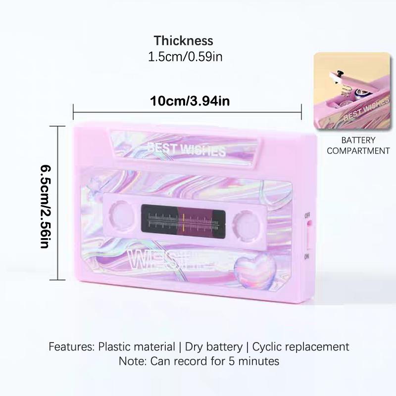 Запись голосовой открытки Поздравительная открытка Записываемая 300 секунд DIY Запись Музыкальная открытка День святого Валентина Годовщина День рождения Подарок