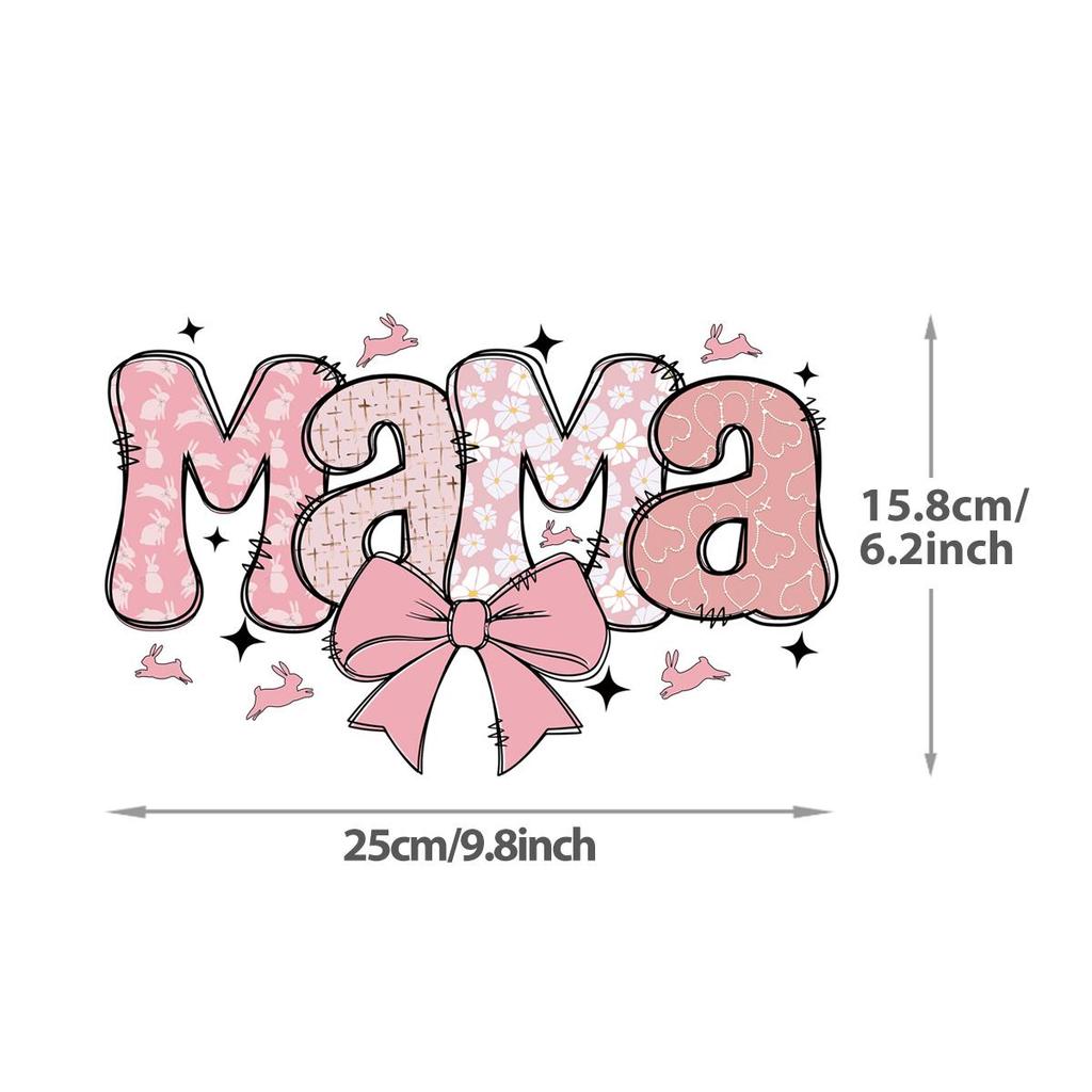 Пасхальный кролик Нашивки с буквами Кролик своими руками Парчи Ropa Термопресс Аппликация Наклейки для одежды Толстовки Футболки Нашивки с термонаклейками