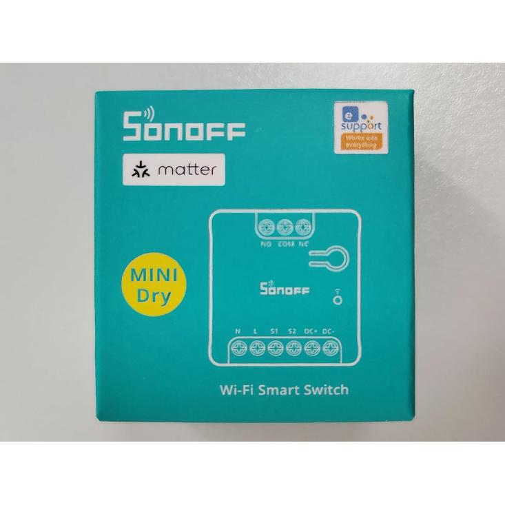 Умный переключатель SONOFF WiFi Mini-D с поддержкой Matter, Автоматизация дома, Выход с сухим контактом, Поддерживает вход AC или DC, Совместим с Alexa и Google Home, для Гаража