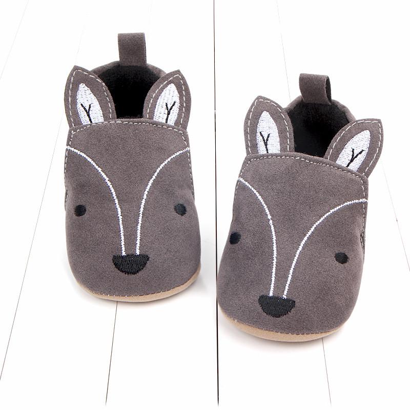 Toddler Newborn Baby Girl Boy Soft Sole Cute Crib Shoes Slipper First Walker Sneaker Baby Shoes Fox