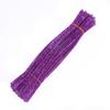 100Pcs Glitter Chenille Stems Flexible Bendable Plush Tinsel Stems Kids Educational DIY Craft Supplies Toys Crafting