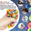 10pcs Transparent TPR Crystal Ball Solid Rainbow Ball Squeeze Toys  Children Birthday Gift
