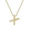 ZHOUYANG Aesthetic Cross Pendants Necklace For Women Kpop Zircon Choker Women's Chain Jewelry Christmas Gifts Wholesale N051