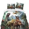 Постельное белье с динозаврами Парка Юрского периода для мальчиков и девочек, размер Твин/Двуспальный/Квин, пододеяльник, наволочка, для кровати, детское, взрослое, домашний текстиль