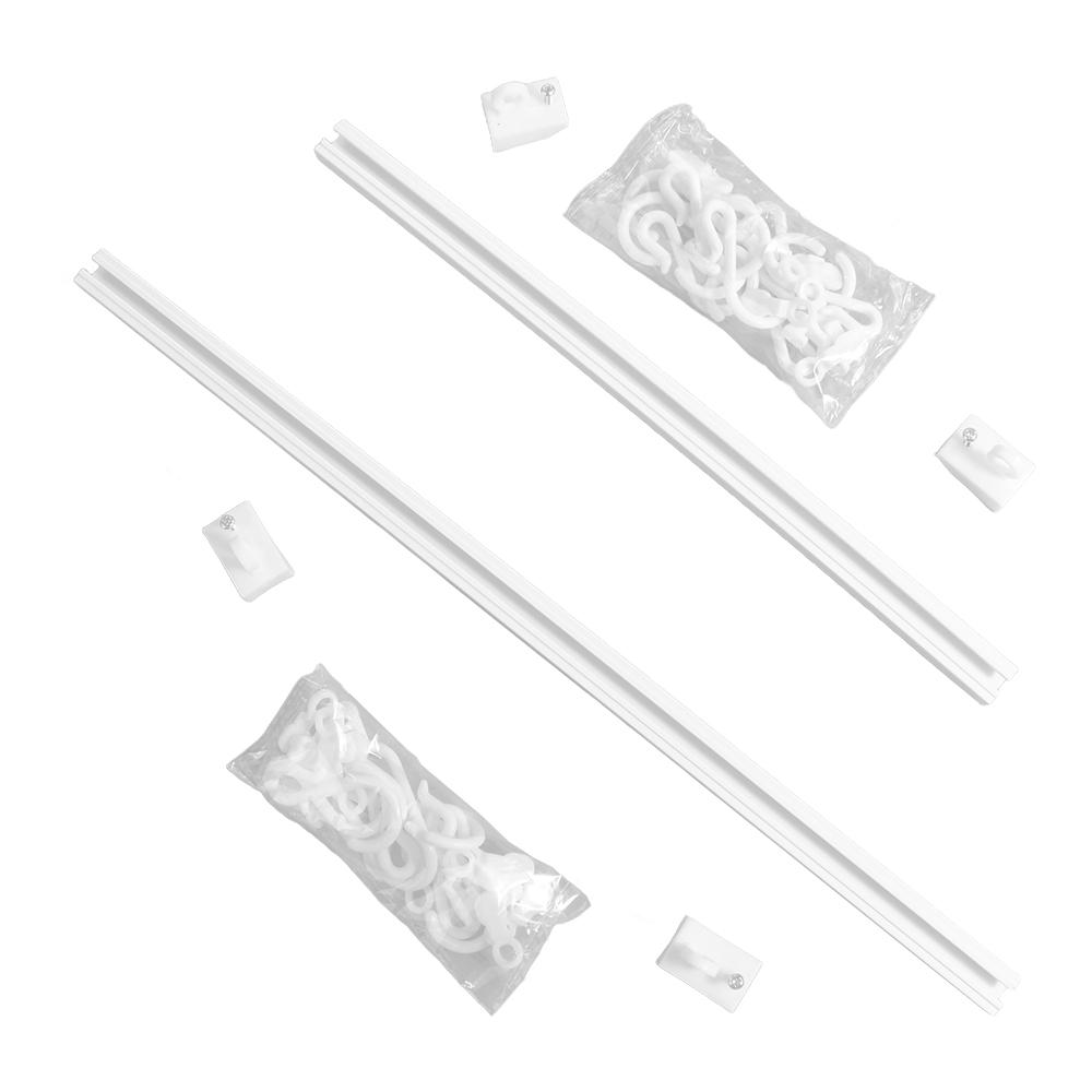 Plastic Track Row Hooks Non Punching Cabinet Hook Multifunctional Long Row Hook Kitchen