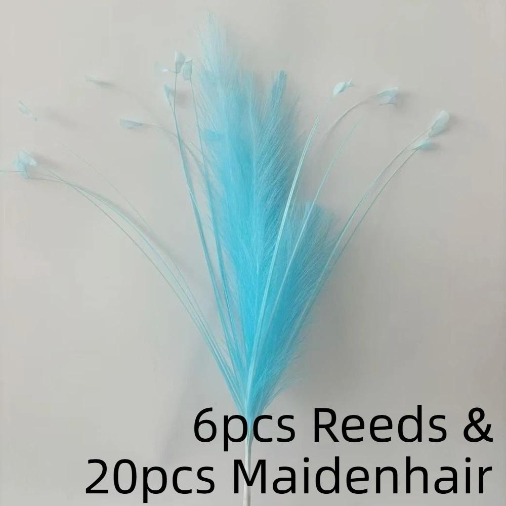 Fireworks Maidenhair Grass Artificial Reed Plant Bouquet Pampas Grass Wedding