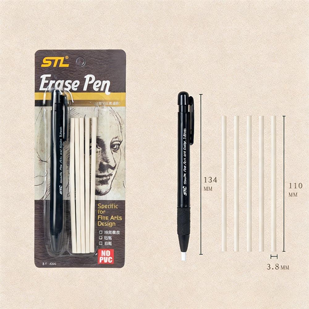 Mechanical Highlight Eraser Set with Refills Precision Eraser Durable Eraser Pen Artists