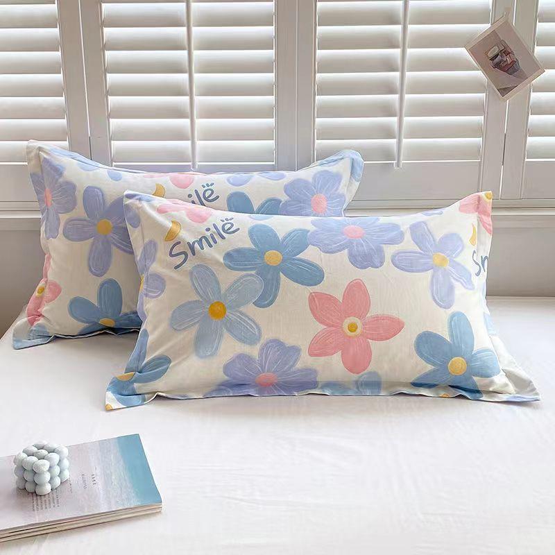 Пара хлопковых наволочек из саржи 48*74см на все времена года