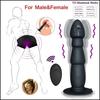 Беспроводной пульт дистанционного управления, 10 скоростей, вибрация точки G, массажер простаты, анальный вибратор, секс-игрушки