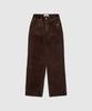 HAINT Hazel Straight-Cut Corduroy Pants 6Col_Brown