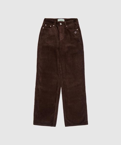 HAINT Hazel Straight-Cut Corduroy Pants 6Col_Brown