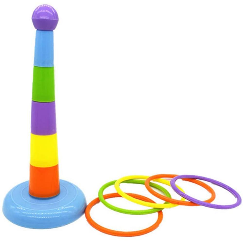 Activity Playground Development Parrots Platform Colorful Rings Bird Chew Toy Ferrule Toy