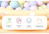 Bobo Bath Toys: Non-Toxic, Tasteless, Thickened Ocean Balls for Teething Babies