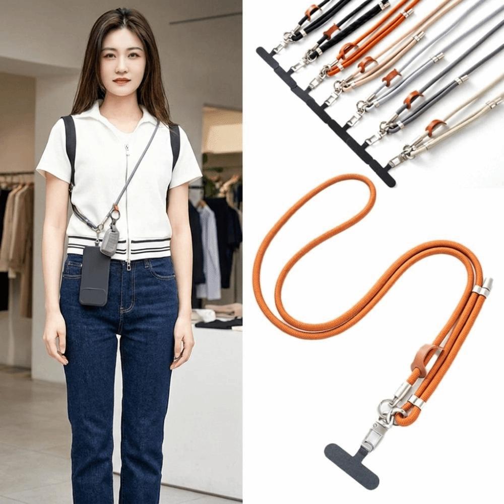 Durable Phone Lanyard Thickened Strap Anti-Lost Hanging Chain Phone Cross-Body Straps Travel