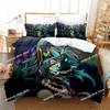 Anime Genshin Impact Paimon Printed Bed Set Duvet Cover Pillowcase Bedding Set Bed Linen Sheet Quilt Cover Full Queen King Size