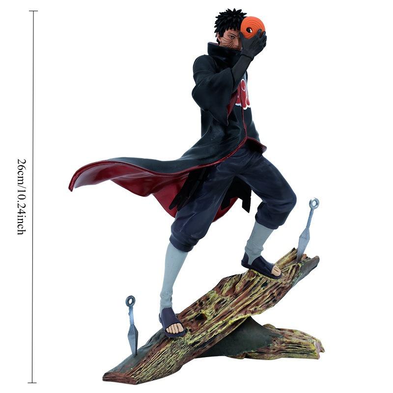 Narutos New Anime 26Cm Gk Uchiha Afei Obito Head Changing Handmade Model Ornament Peripheral Festival Gifts