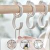 Plastic Multi-Purpose  Coat Rack Hooks S Hanging Hooks Hangers Windproof Hook Wardrobe Kitchen Portable Hook