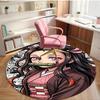 Demon Slayer Print Round Rug, Washable Floor Carpet, For Entryway Dorm Laundry Room Office Study, Home Decor Birthday Christmas Gift