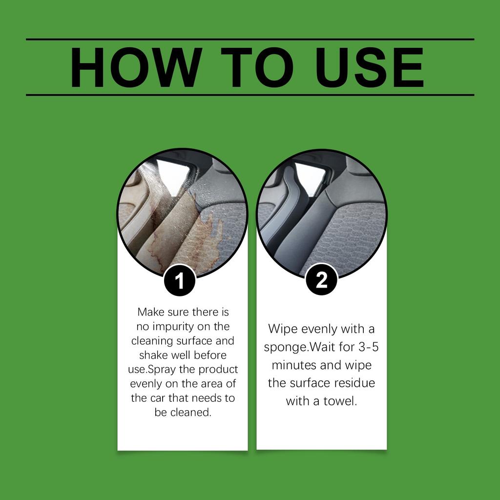 Набор для чистки салона автомобиля, чистящее средство для мягкой обивки сидений и внутренней отделки 120 мл