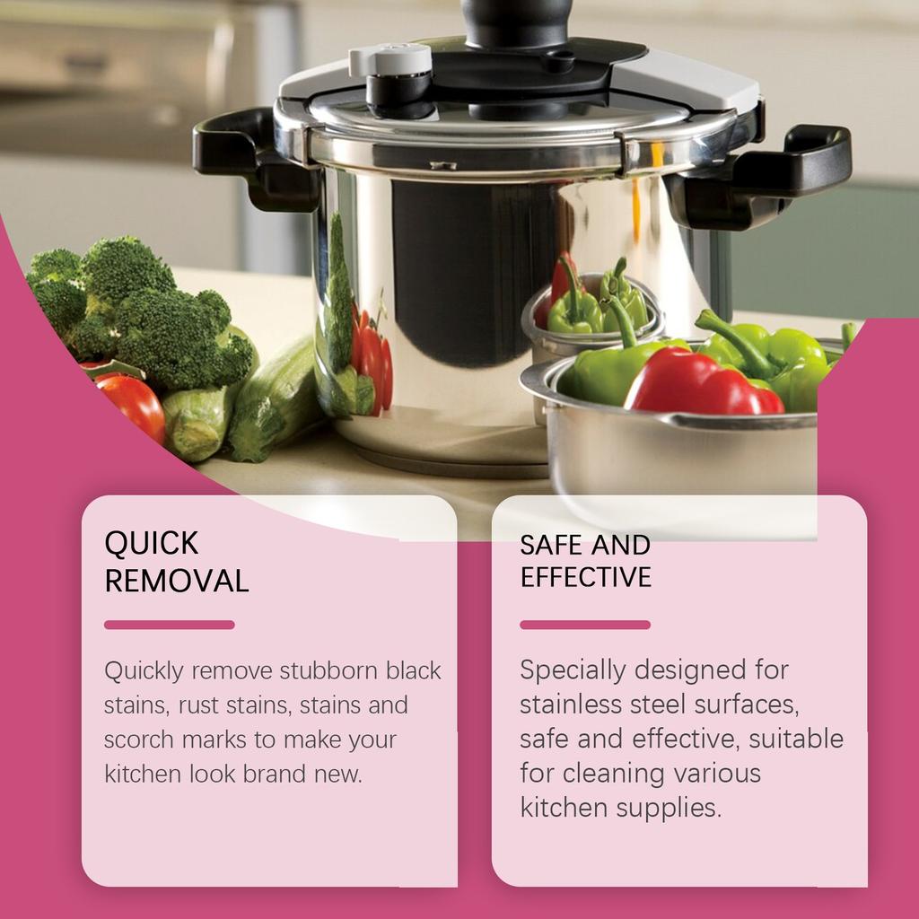 Kitchen Stainless Steel Cleaning Paste Multi-functional Decontamination Paste Stainless Steel Cleaning Paste Pot Bottom Burn Polish