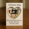 Pocket Hug Token for Hairstylists Heart Shaped Acrylic Keepsake with Mini Hair Tools Stylist Appreciation Gifts