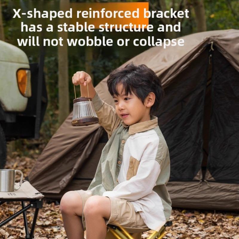 Camping Chair Portable Folding Stool High Load Bearing Durable Small Chair Fishing Stool Camping Stool with Storage Bag