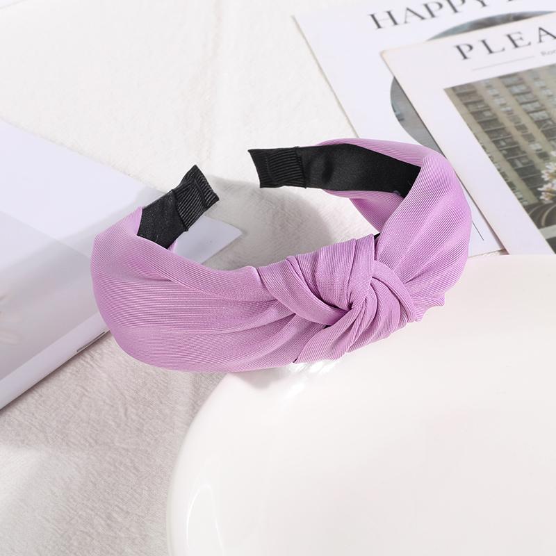 New Headbands for Women Girls Knotted Hair Band Solid Color Hairband Simple Hair Hoop Retro Makeup Headwear Hair Accessories