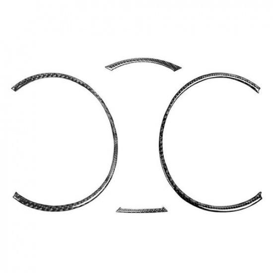 4 шт. Накладки на панель спидометра из углеродного волокна для Mitsubishi Lancer EVO X MR 2008-15