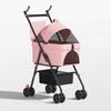 GVBB Compact Foldable Pet Stroller for Cats and Dogs - Lightweight, Detachable Design for Easy Travel.