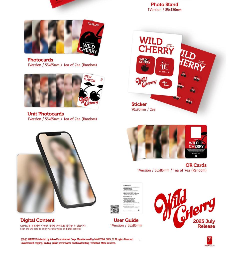 ICHILLIN' [WILD CHERRY] The 4th Mini Album (Standard / Pocaalbum)