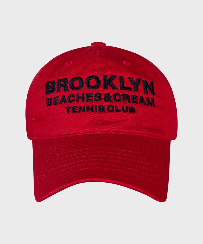 Кепка-бейсболка Bichiseuaenkeulim Brooklyn Tennis Club-Красная