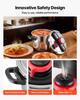 Pressure Cooker, 7L Pressure Cooker Stainless Steel, Pressures Canner with Steaming Rack, Tempered Glass Lid, Three Pressures Settings for Meat,