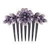 Bride Hair Jewelry Bride Headpiece Women Headdress Hairpin Hair Comb Inlaid Flower Shiny Rhinestone