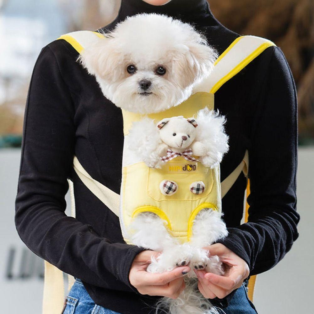 Portable Dog Double Shoulder Bag Four Feet Pet Carrying Supplies Cat Backpack for Outdoor Travel