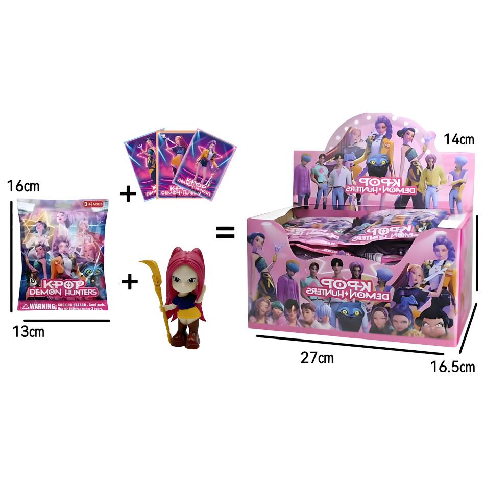 Аниме Мини-фигурки Охотники на демонов в Слепой Коробке K-pop Милые ПВХ Фигурки в Коробке-сюрпризе Коллекционная Модель Куклы Декоративный Предмет