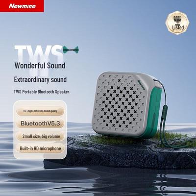 Newmine PBS001-TWS Мини-портативная уличная Bluetooth-колонка CN-вилка (адаптер в комплекте)