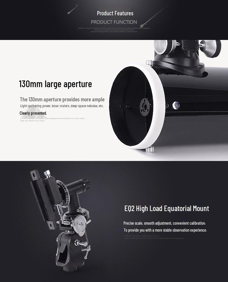Телескоп 130DX High Definition 130EQ: Большая апертура, Ночное видение, Профессиональное наблюдение за звездами